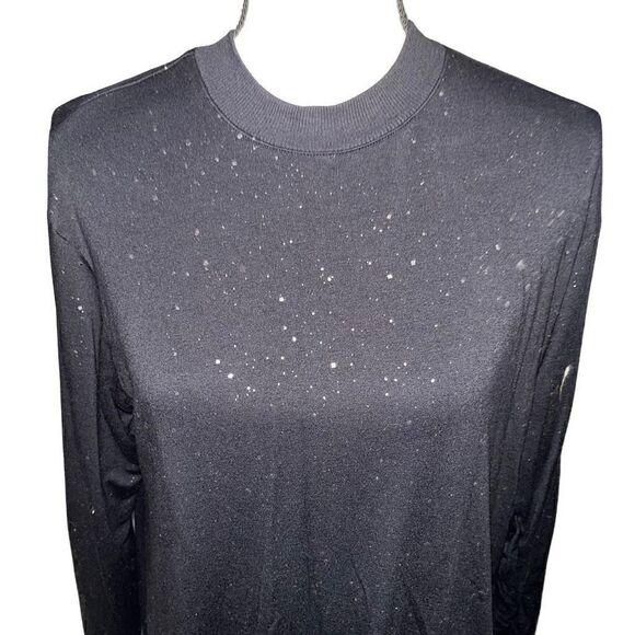 Michael Stars black silver sweatshirt XS - Picture 4 of 7